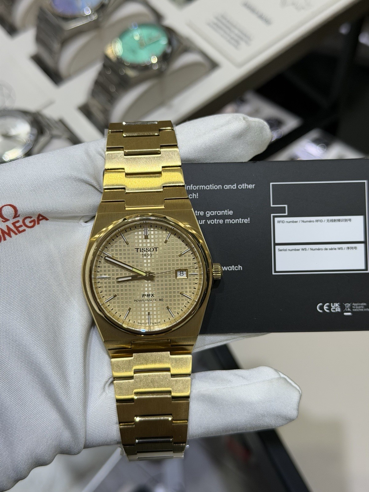New Tissot PRX Powermatic 80 Automatic Champagne Dial Men’s Watch T1374073302100