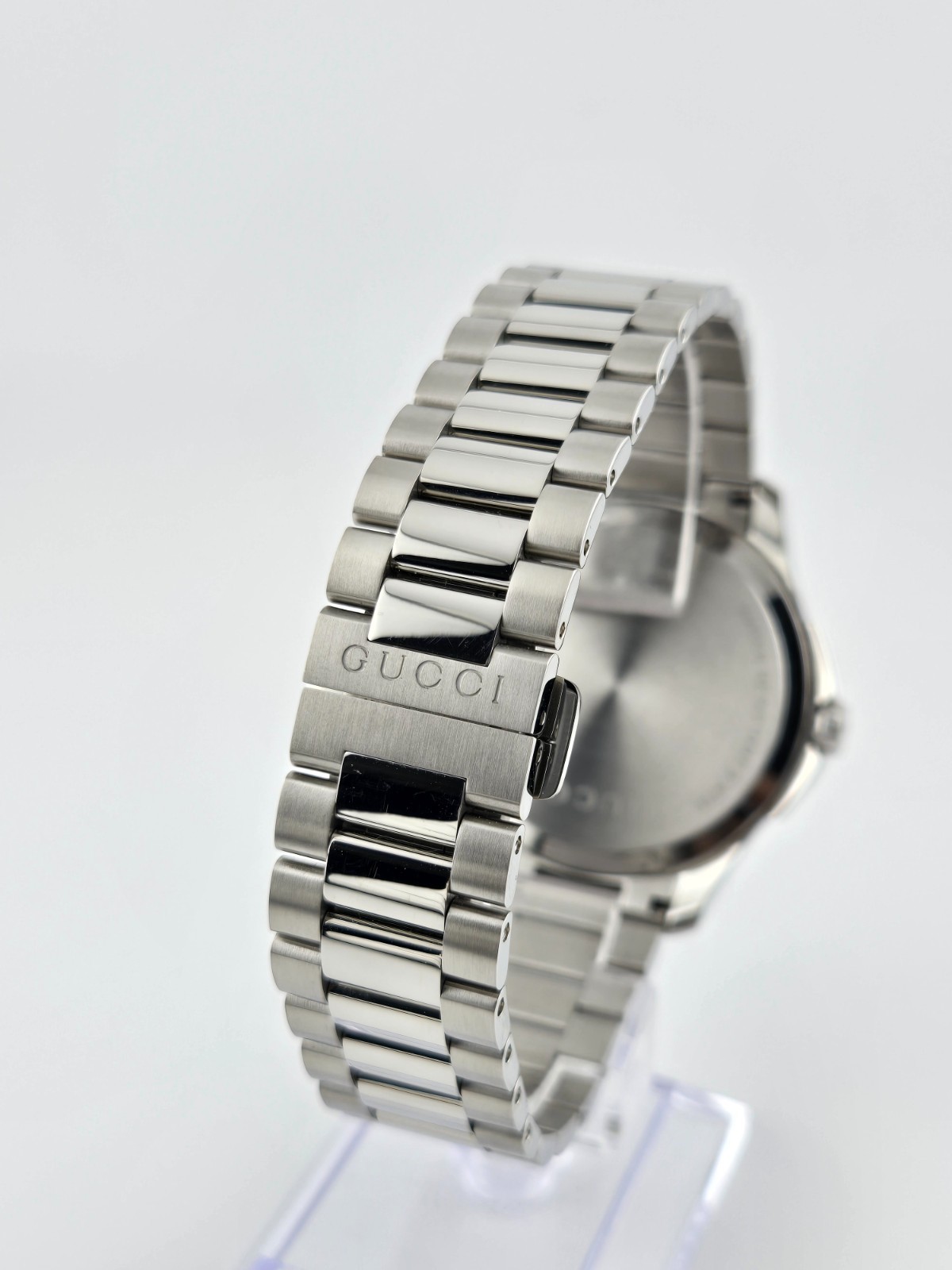 Gucci G-Timeless YA126371 Men’s Stainless Steel Blue Dial Watch ⌚