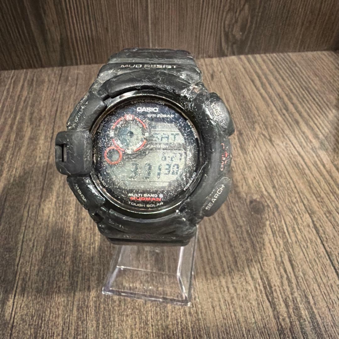 CASIO G-SHOCK MUDMAN GW-9300 Solar watch Digital Black Plastic As-Is
