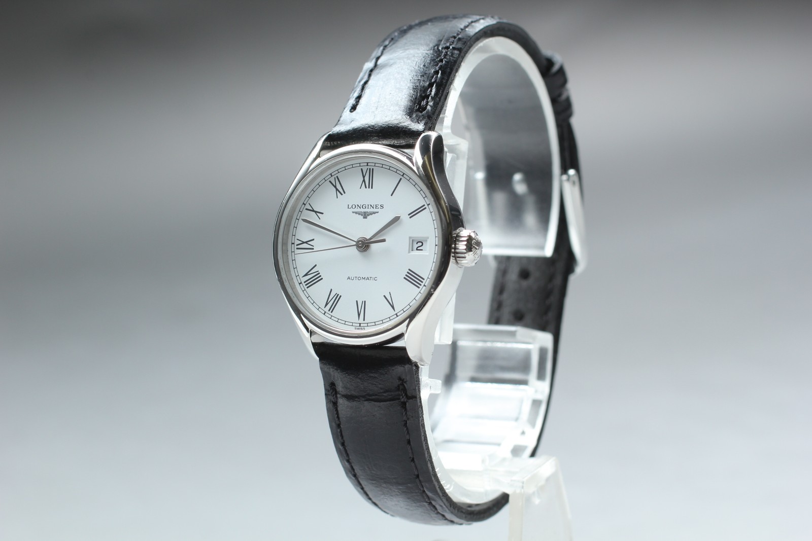 LONGINES Lyre L4.360.4 Roman White Dial Automatic Ladies Watch Near Mint