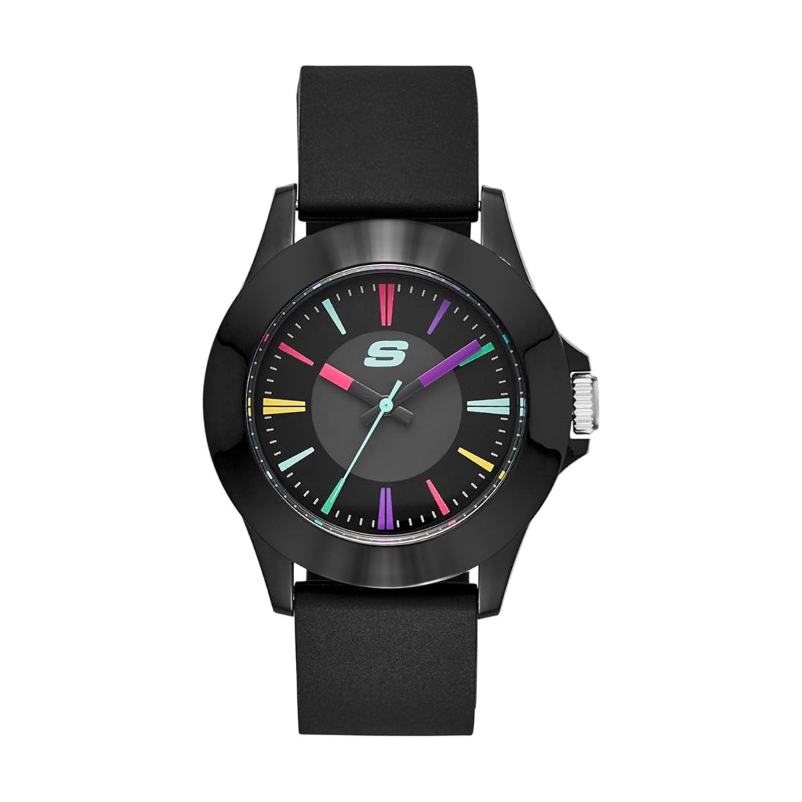 Skechers Women’s Rosencrans Mid Quartz Plastic and Silicone Casual Watch