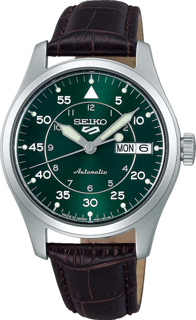 Seiko Men’s 5 Sports Automatic Green Dial Watch – SRPJ89K1 NEW
