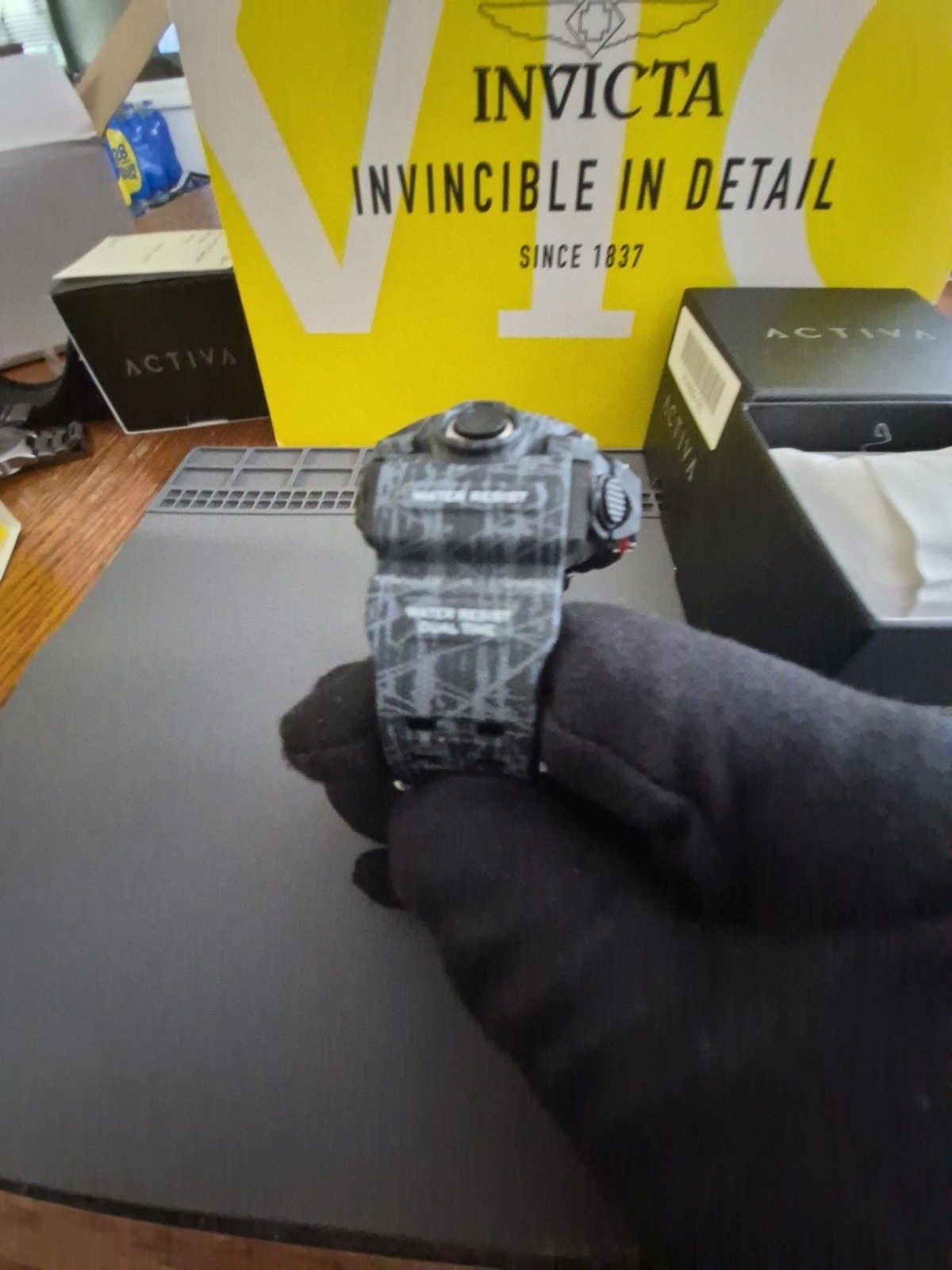 Activa by Invicta Digital Essentials Men’s Watch 49mm Camouflage Black (Model AC
