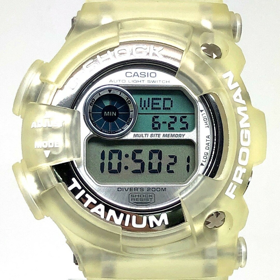 G-Shock DW 9900WC 7T FROGMAN WCCS Frogman Skeleton Double Manta Silver White Log