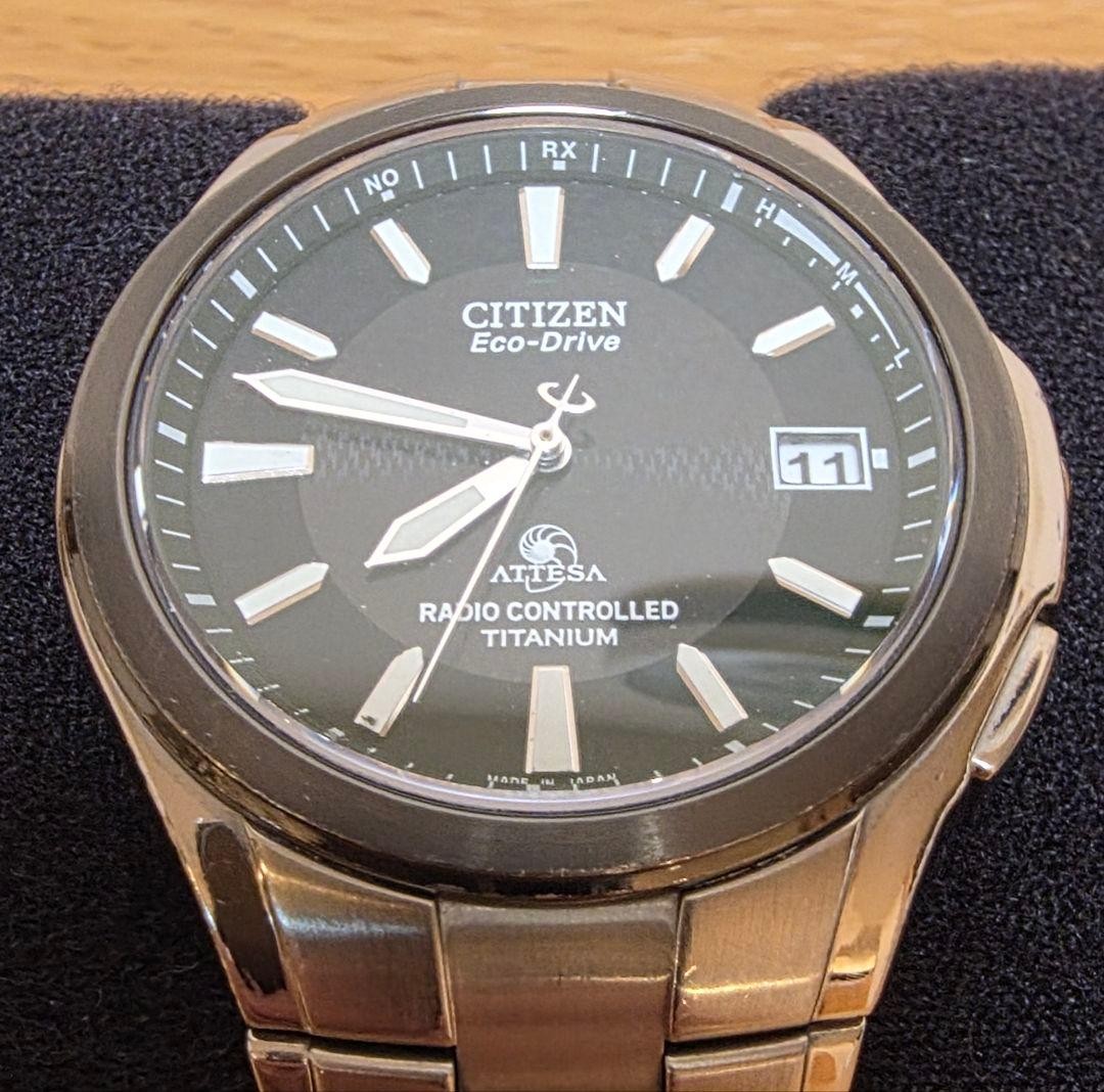 Limited Edition with Black Bezel New Battery CITIZEN Attesa Radio Solar