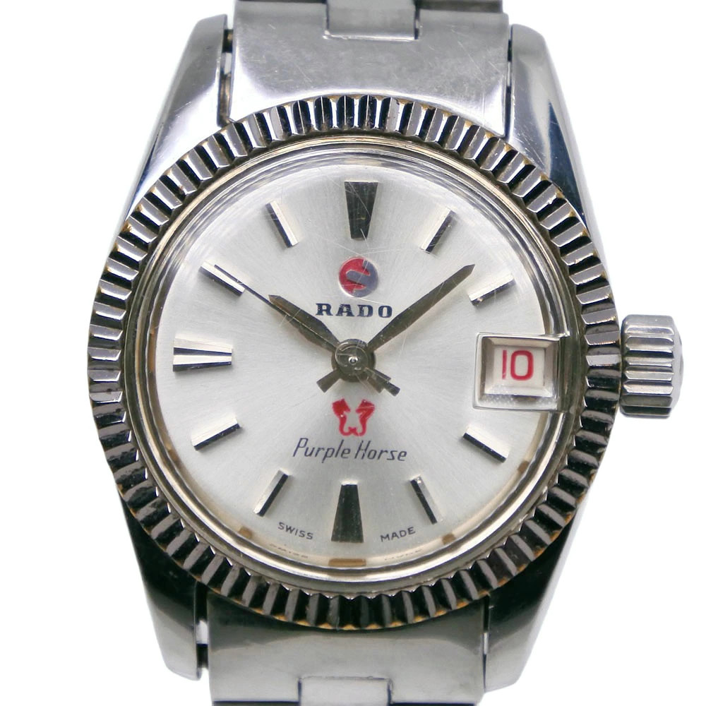 RADO Purple Hose wristwatch 558.3006.4 Stainless Steel Silver Automatic Analog S