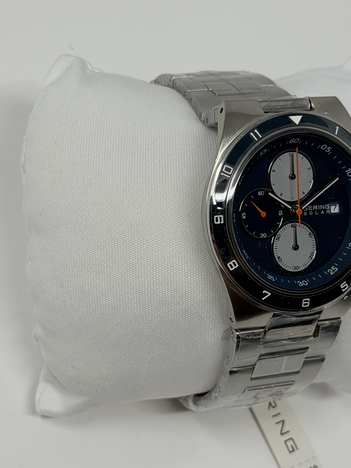Men’s Bering Solar Chronograph Watch 34440-708 Denmark Sapphire Crystal