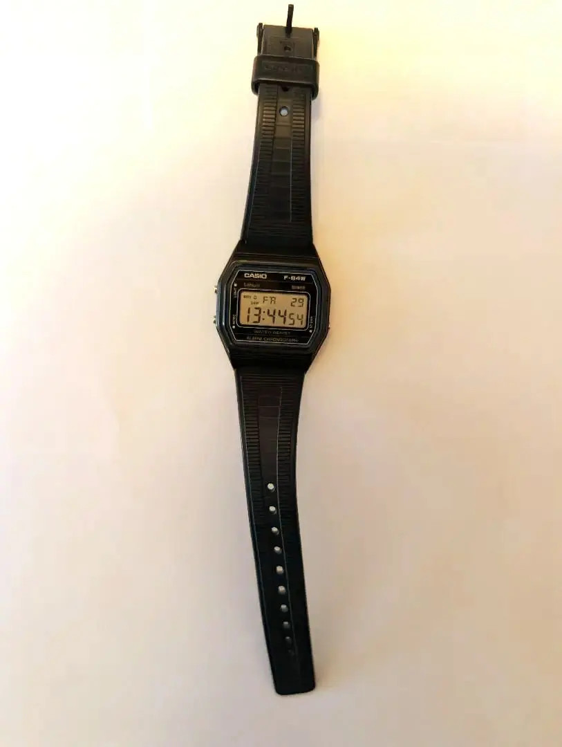 Casio F-84W-1QJH Black Light Men’s Standard Digital Wristwatch JAPAN FS