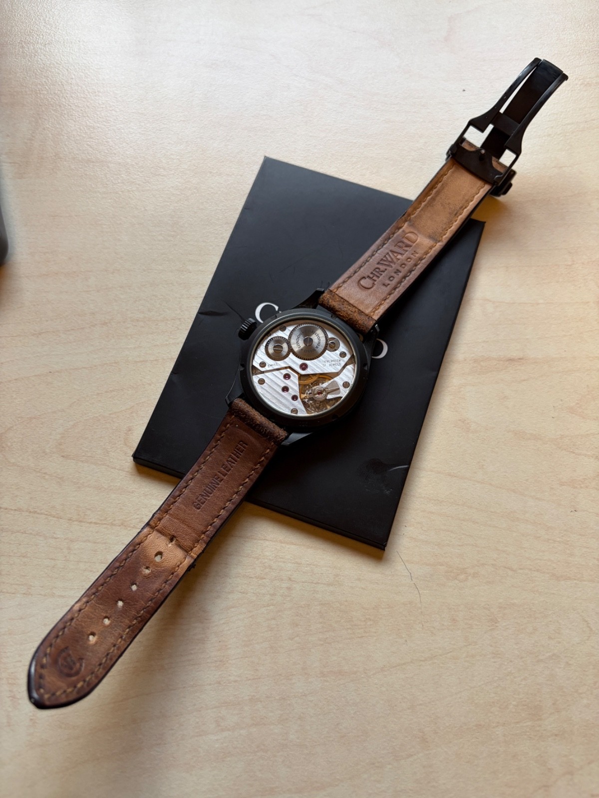 Christopher Ward C8 Regulator 44mm PVD Black Box & Papers No. #26