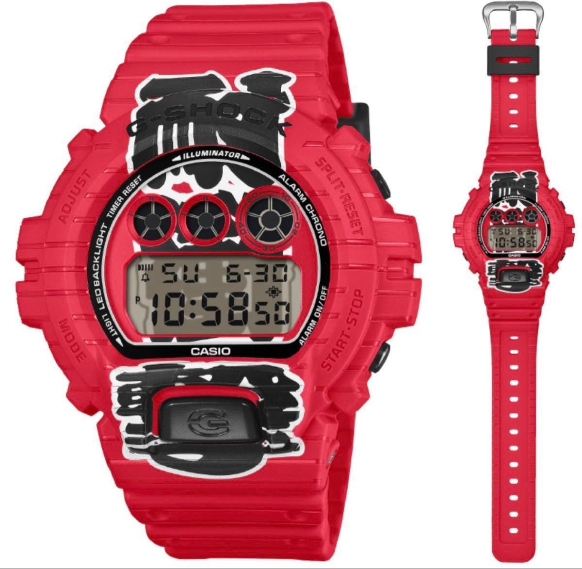 G SHOCK Red DW 6900 CASIO Watch