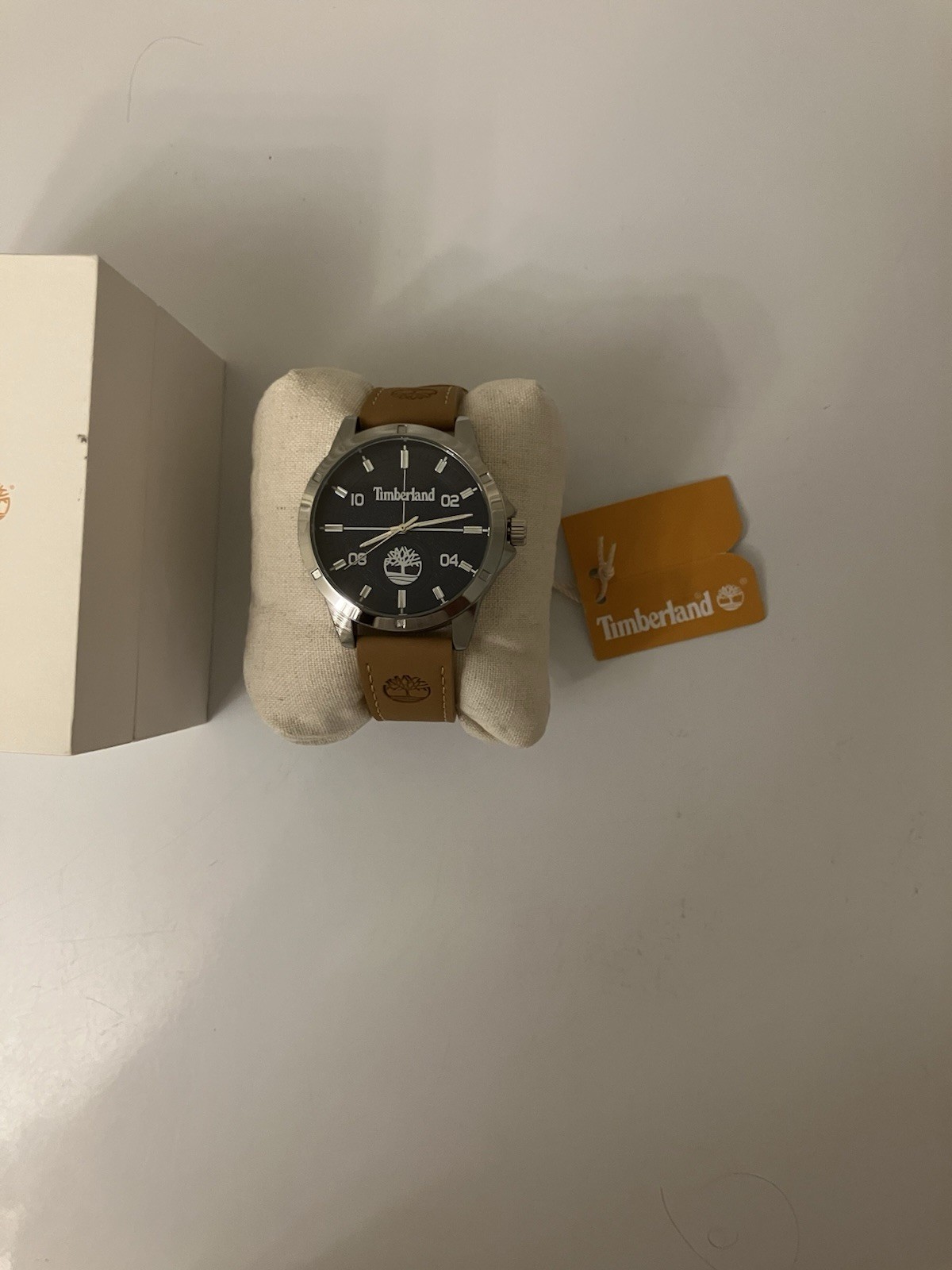 Timberland Men’s Watch With Beige Leather Band, Miyota 2036 Caliber TDWGA9009601