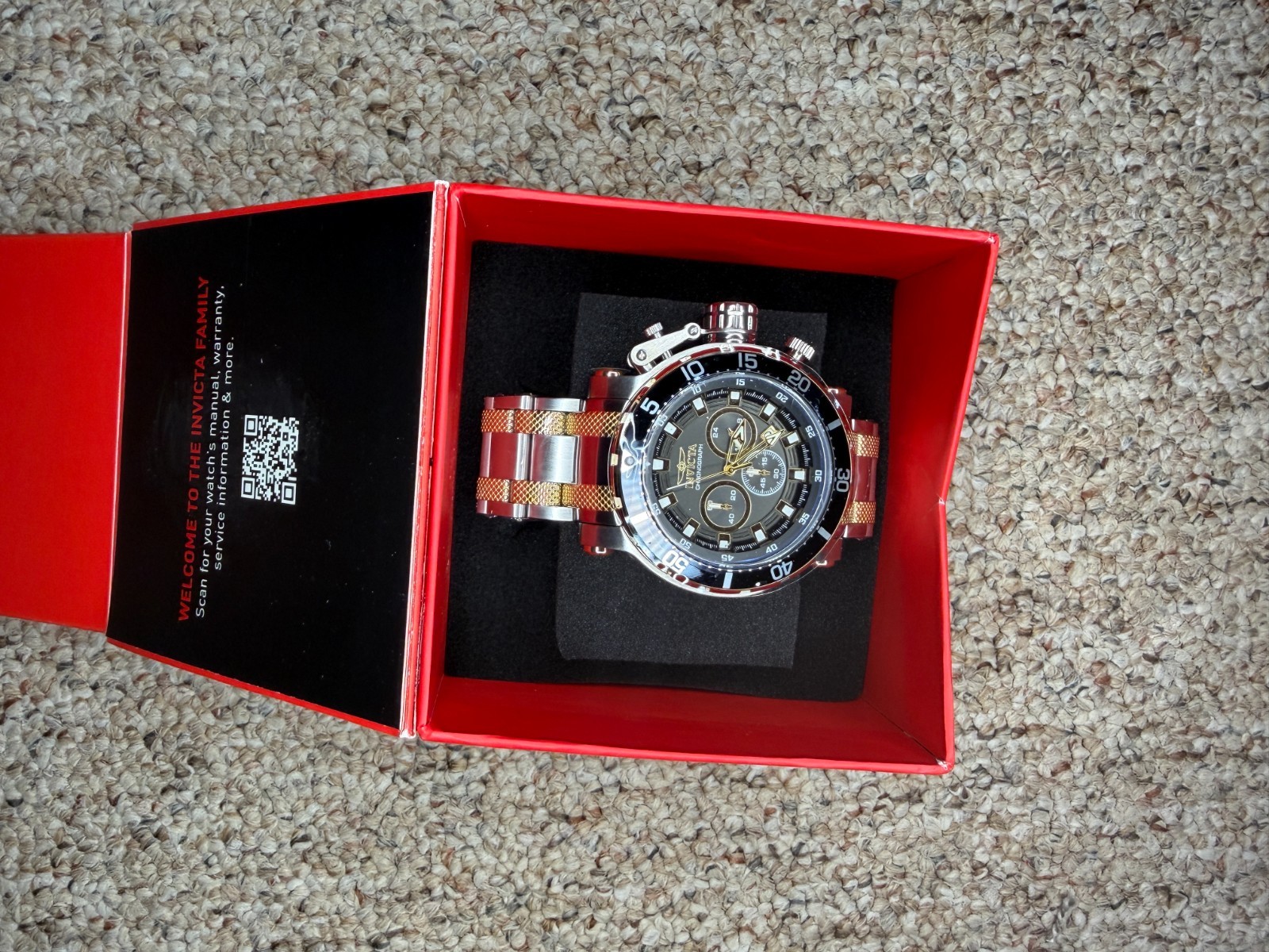 Invicta Coalition Forces 32712 Men’s 52mm Chronograph Watch Two Tone New in Box