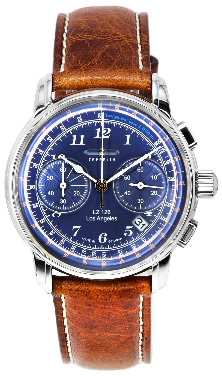 Zeppelin LZ126 Los Angeles Chronograph Blue Dial Quartz Z76143 Men’s Watch