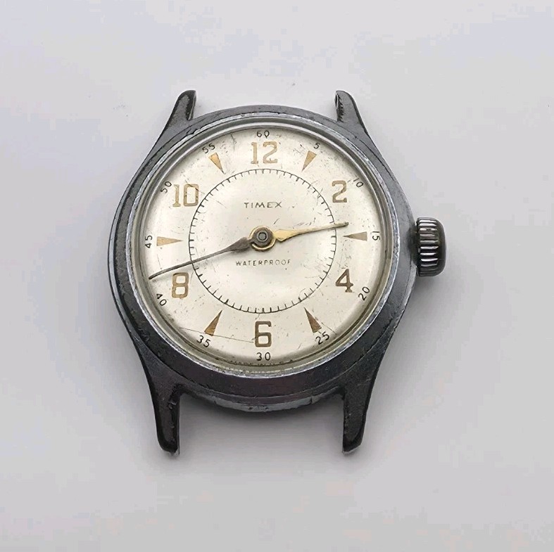 Vintage Timex US Time Military Style Mechanical Wrist Watch Runs