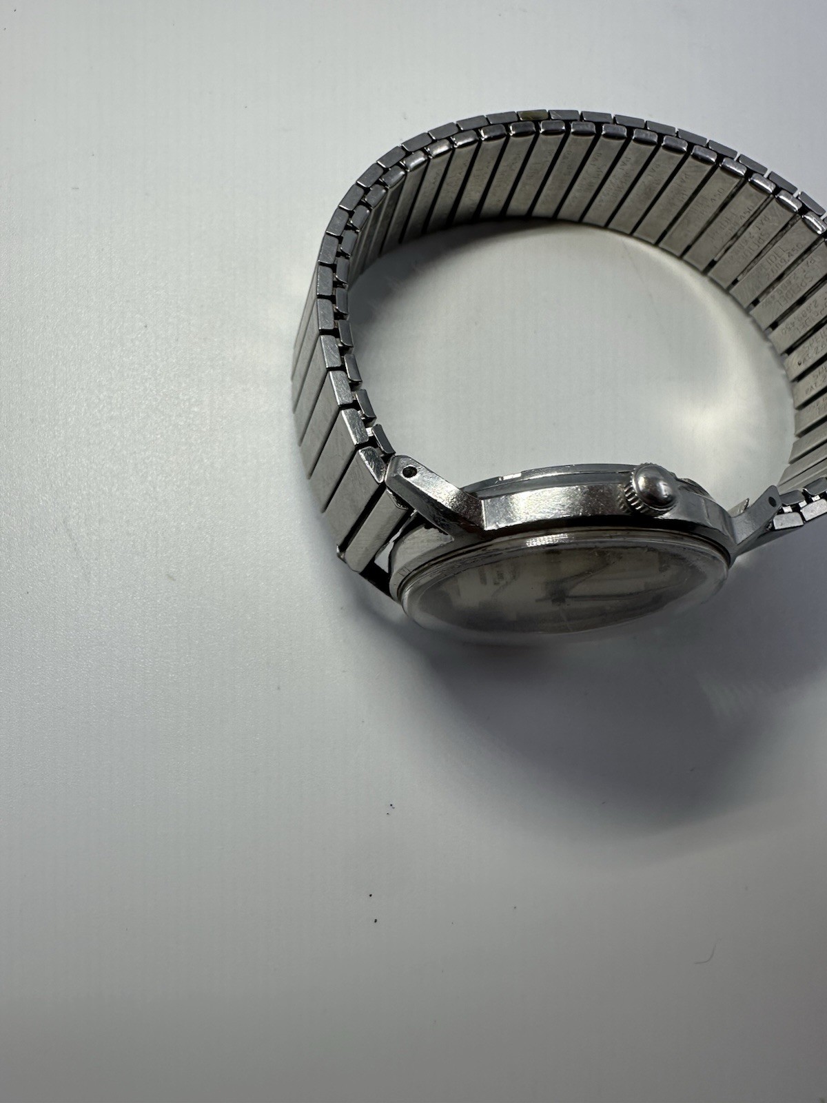 Vintage Eterna-Matic Automatic Swiss Watch Cal 1414U Stainless Steel Engraved 60