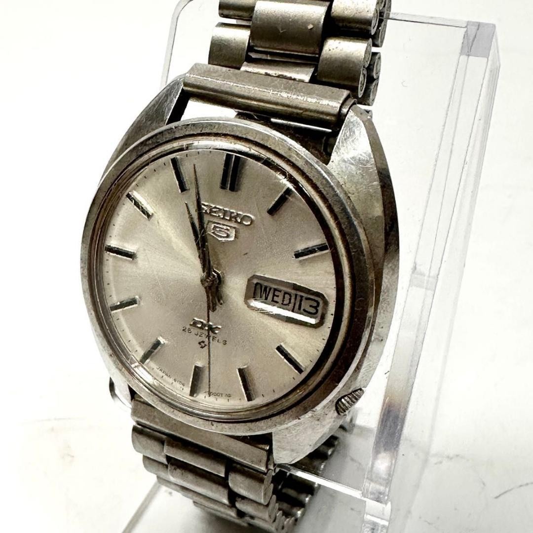 Seiko 6106-7000 25 Jewels Automatic Day-Date Silver Dial Working