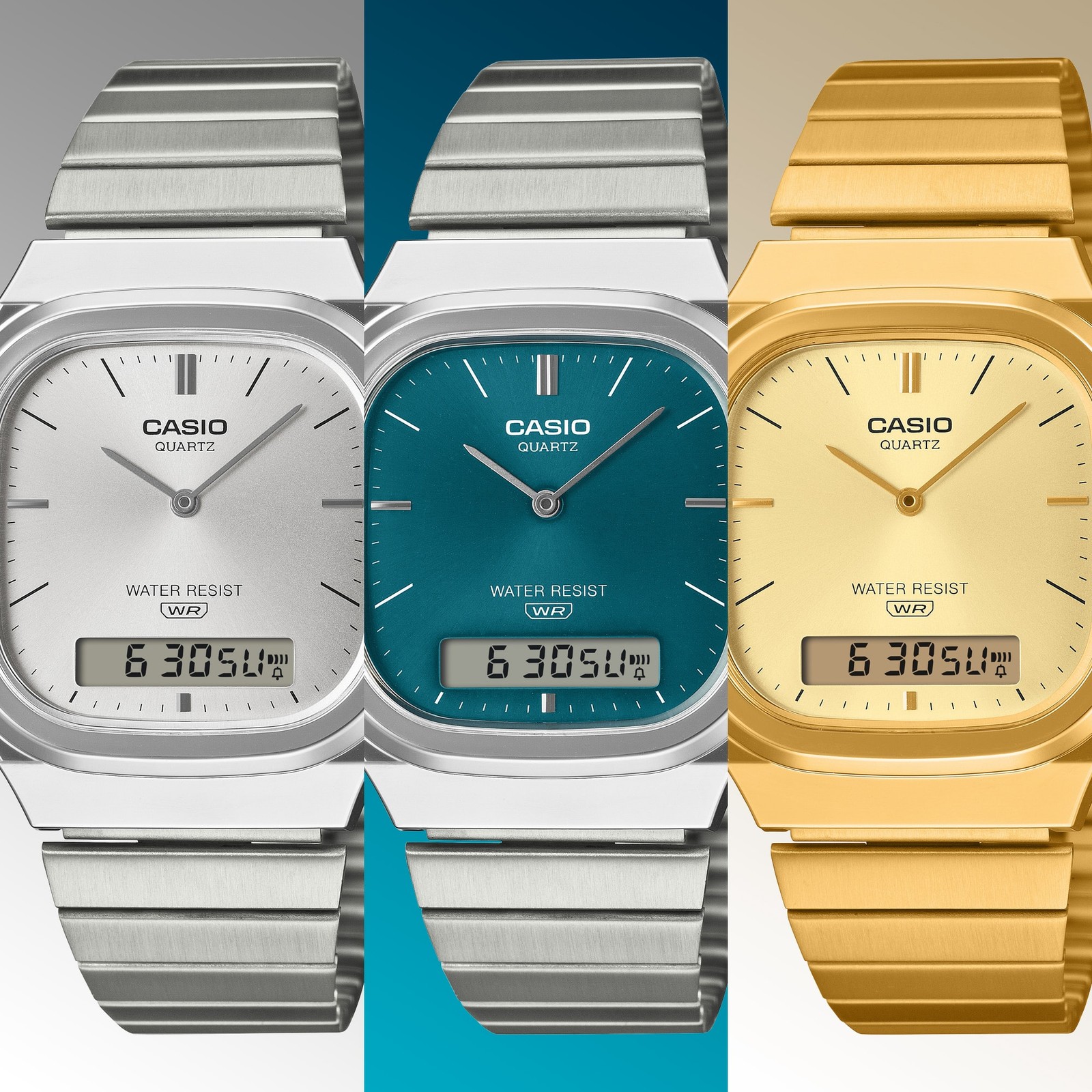 Casio Classic AQ-240EG-9AJF Quartz Gold Dial 35.8mm Watch