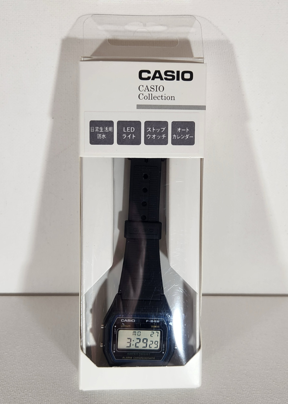 CASIO Watch Standard F-84W-1QJH Black Digital Watch – NEW – US SHIP