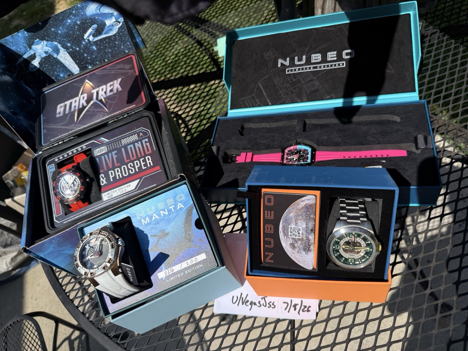 Nubeo Men’s Automatic Watch Lot – extremely limited editions – NIB 4 watches