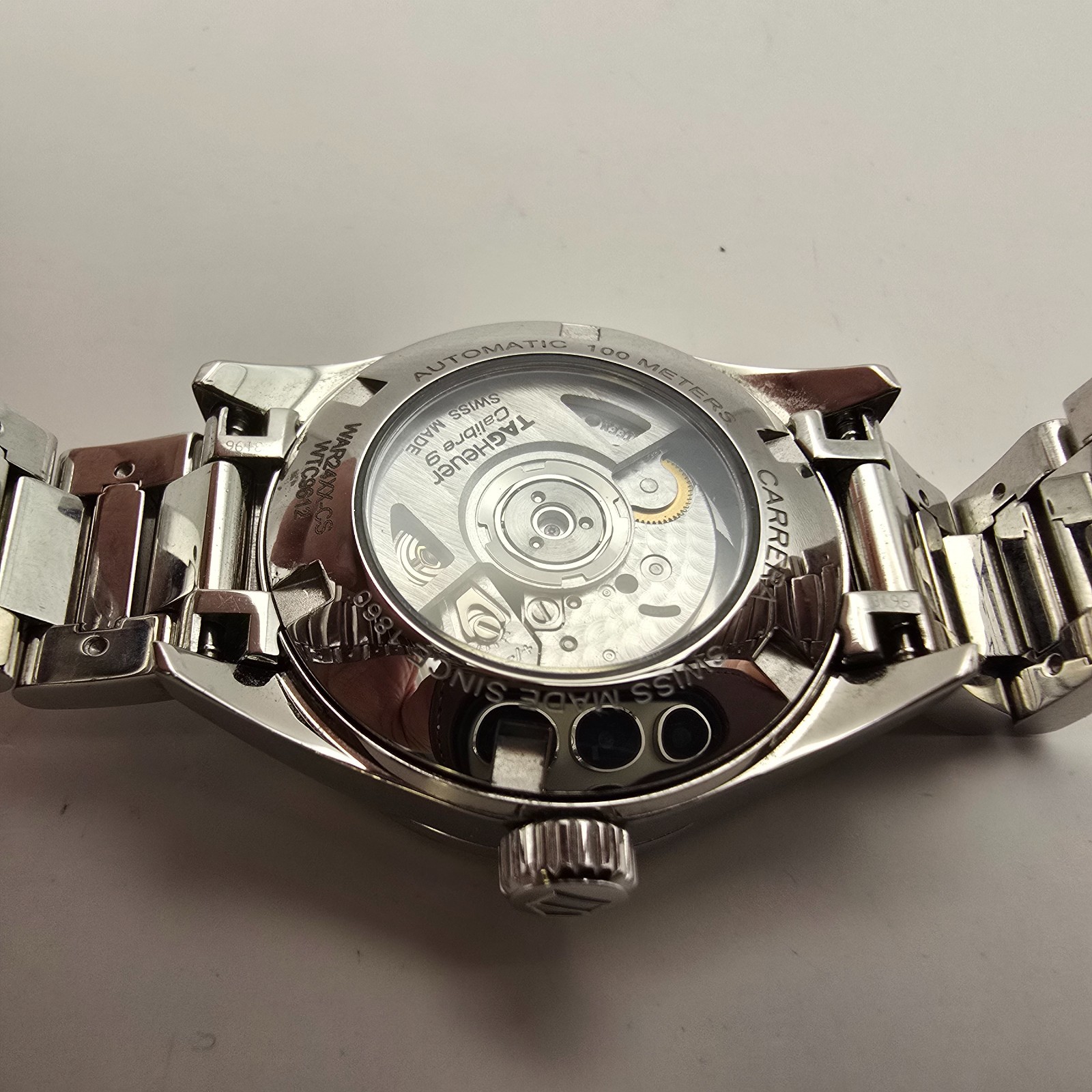 TAG HEUER CARRERA LADIES WATCH WAR24XX-CS STEEL SWISS AUTOMATIC. NEEDS SERVICE.