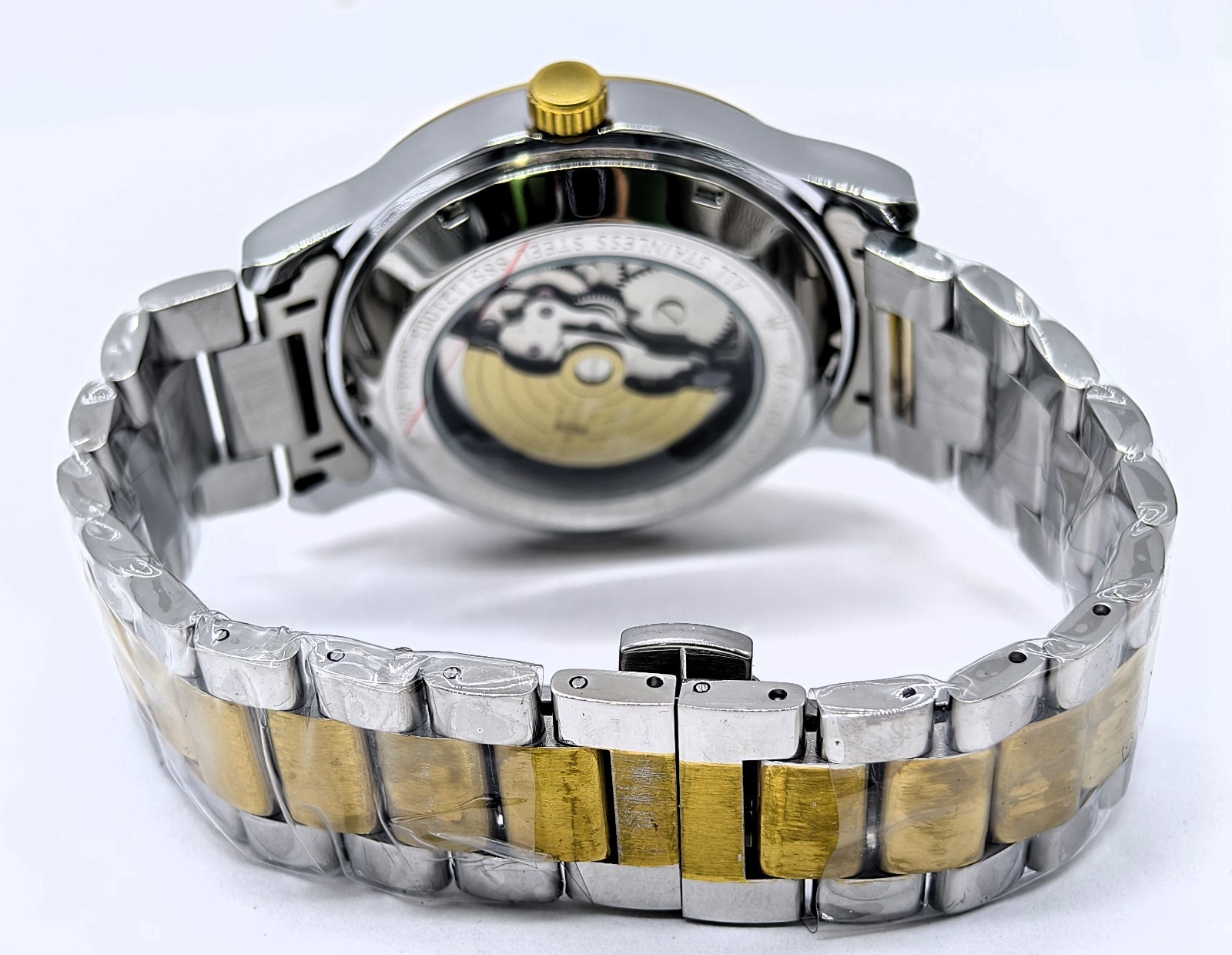 Fabulous Maserati Black Dial Automatic Dual Tone Band Men’s Wrist Watch