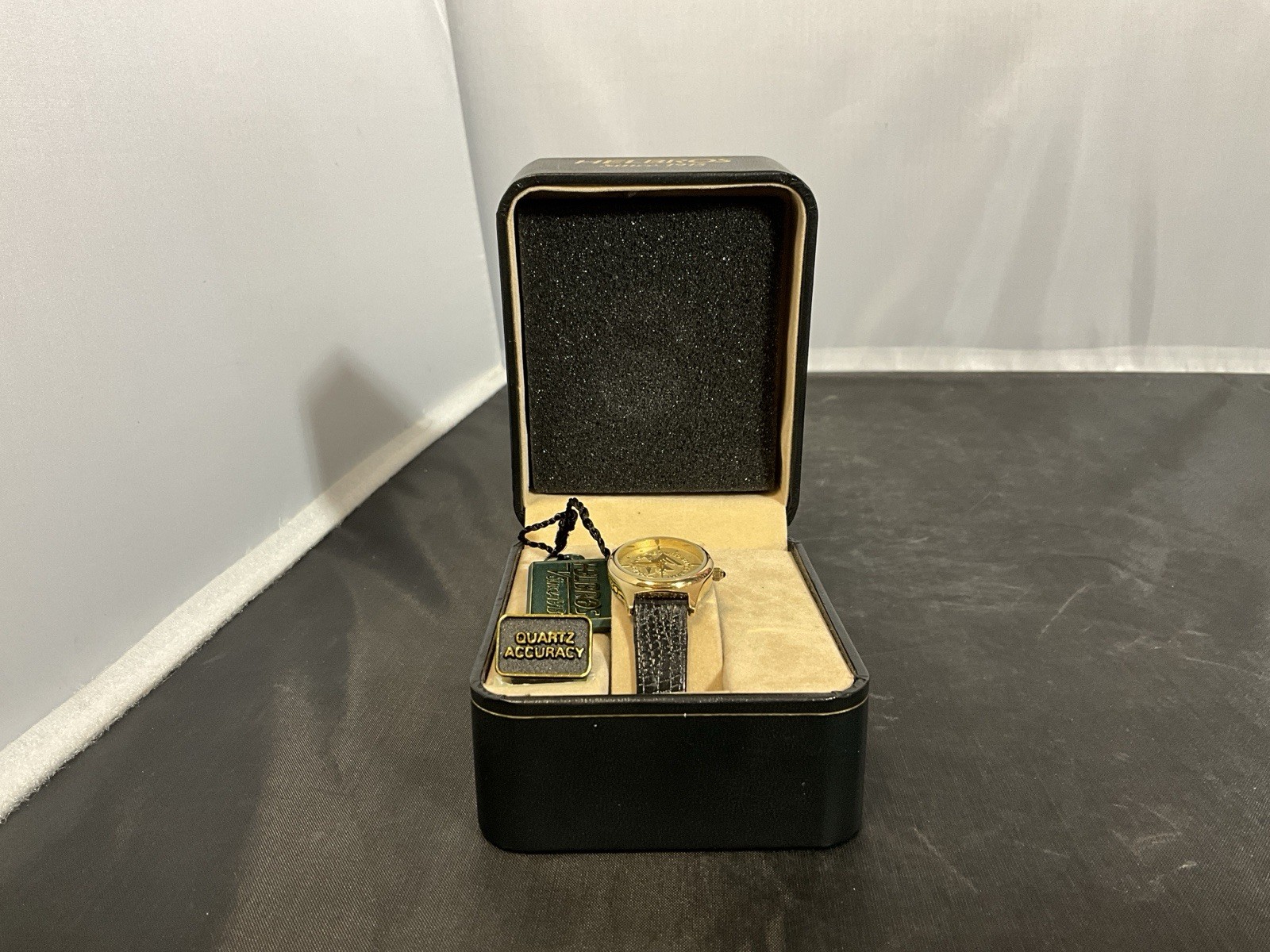 United States Army Helbros Ladies Watch Quartz Black Strap With Box