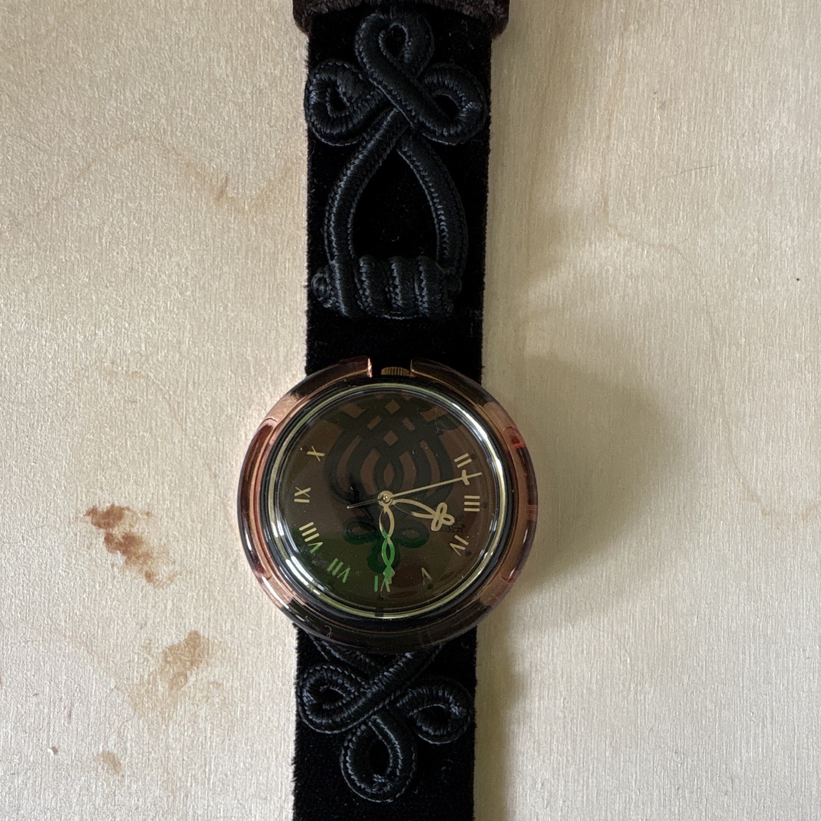 1995 Swatch Midi Pop Smooth Velvet PMB102 – works missing tassel