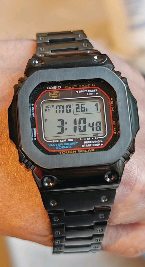 NEW GW-M5610U-1ER FULL GUNMETAL GREY ST. STEEL KIT MODIFIED 5610 G-SHOCK CASIO