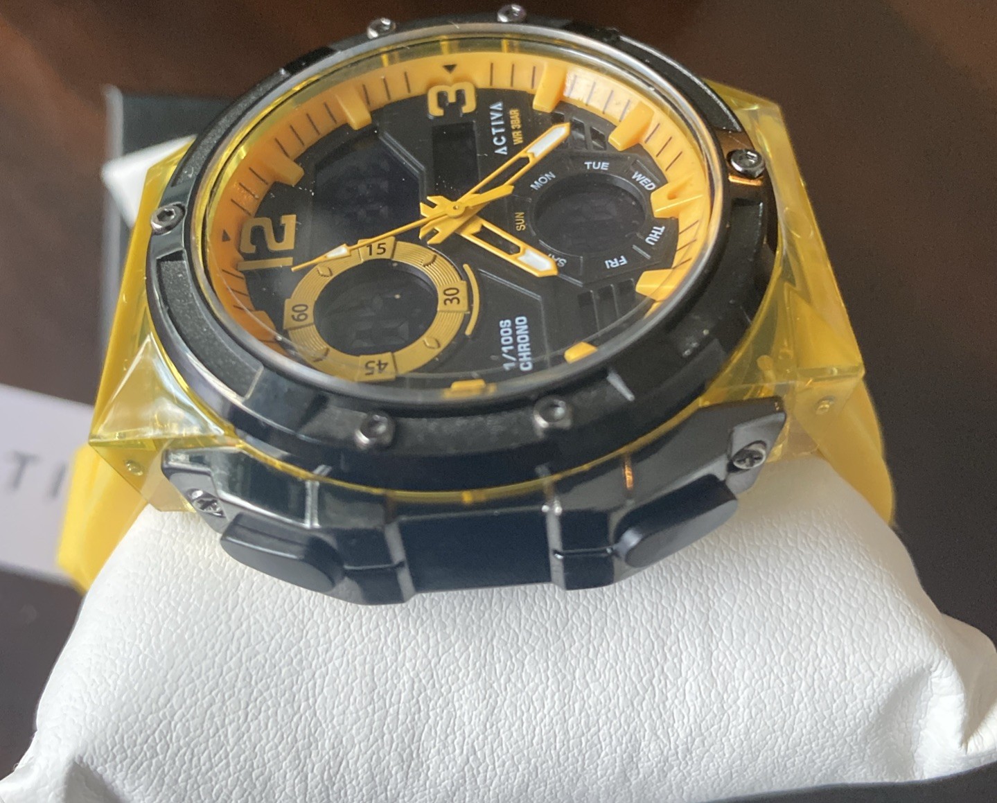 Activa Virtux X Invicta Digital Men’s Watch – 51mm. Yellow (ACW8118-001)