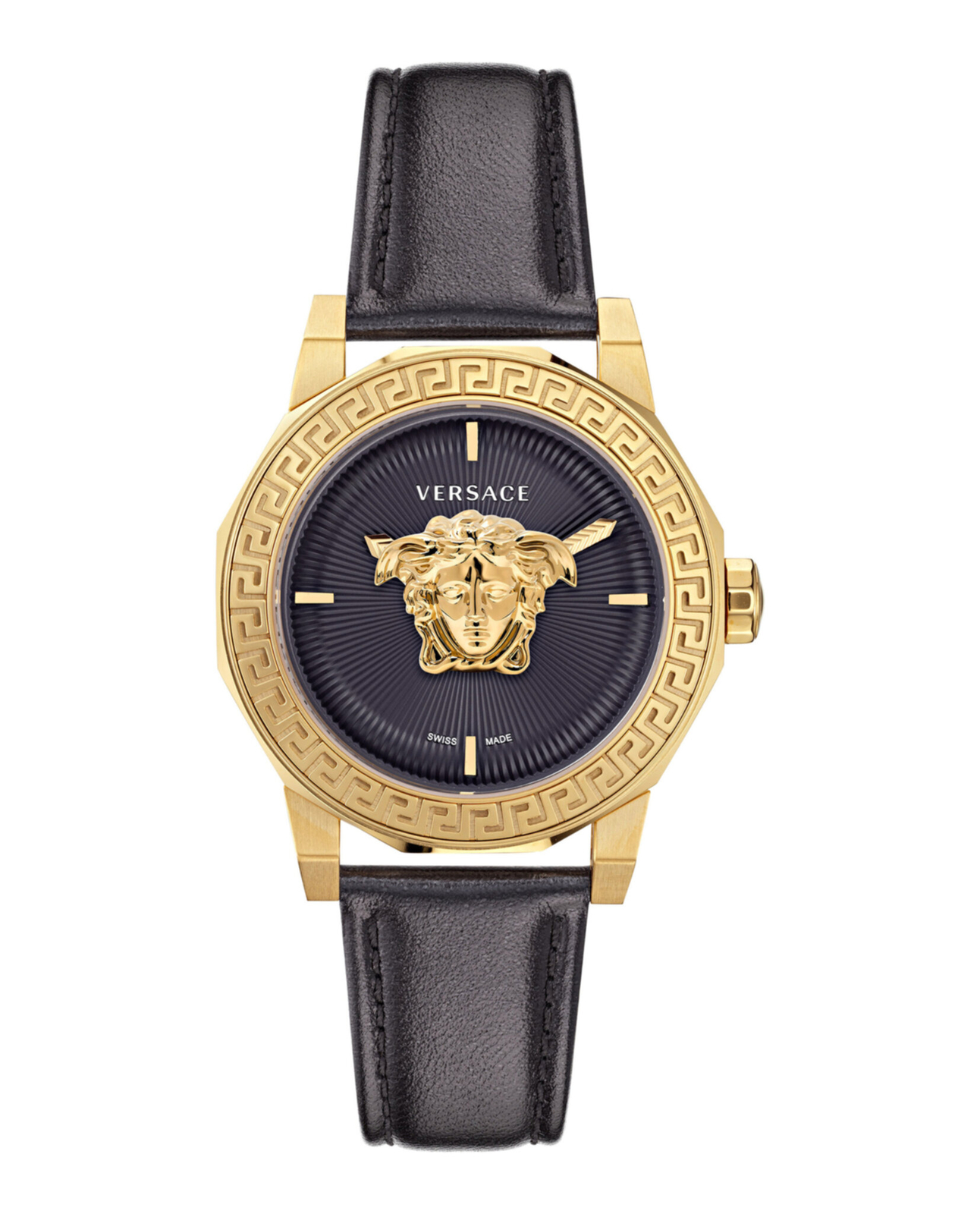 Versace Womens Medusa Deco Gold 38mm Strap Fashion Watch