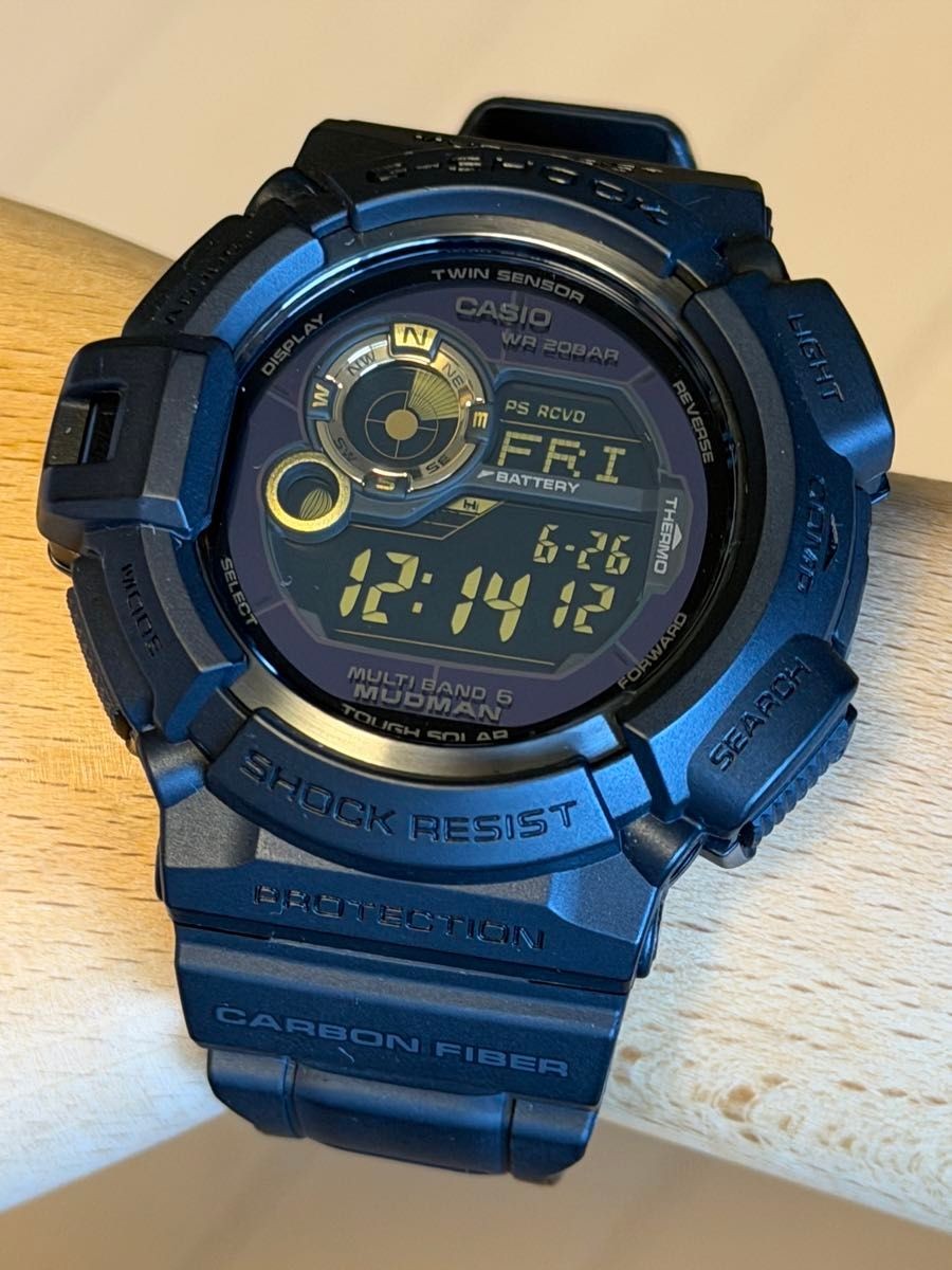 G SHOCK Mudman GW 9300 Radio Solar Gold With Box Good Condition