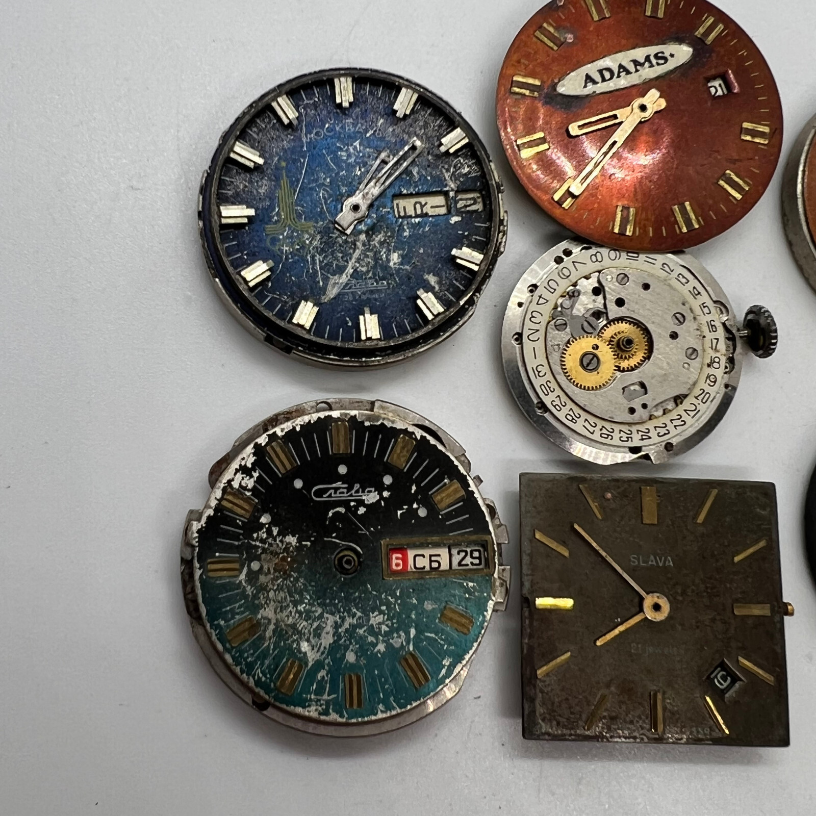 Vintage SLAVA Watch Soviet Collection Ussr Men Wrist Military Original Retro Old