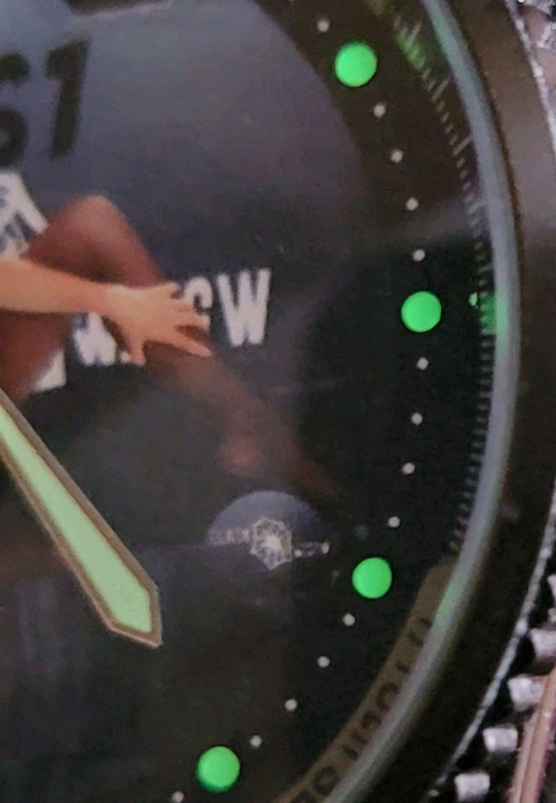Full NSFW Topless Bottomless mod watch Wartime WW2 BLACK WIDOW Art Miyota Quartz