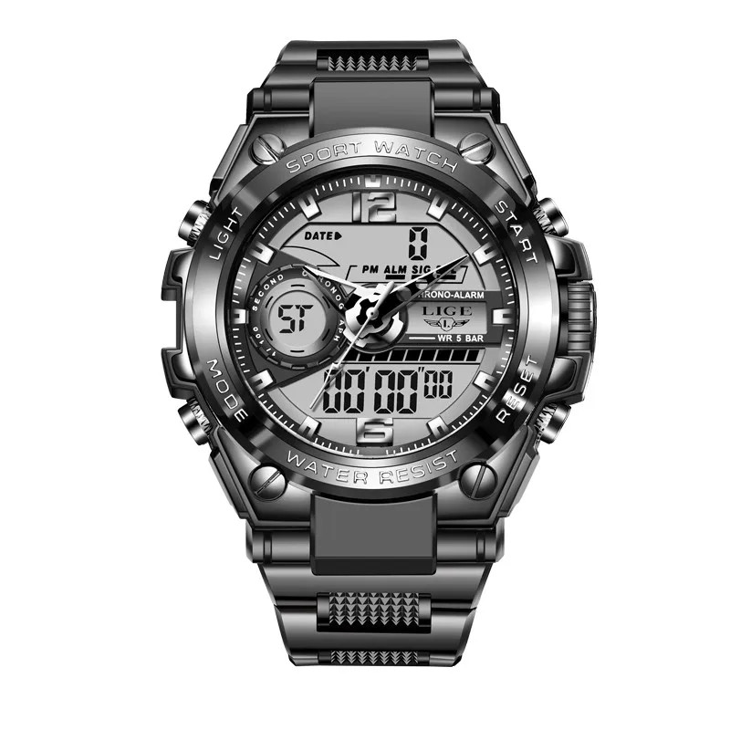 Digital Men’s Military LED Quartz Watch 50m Waterproof Sport Relogio Masculino