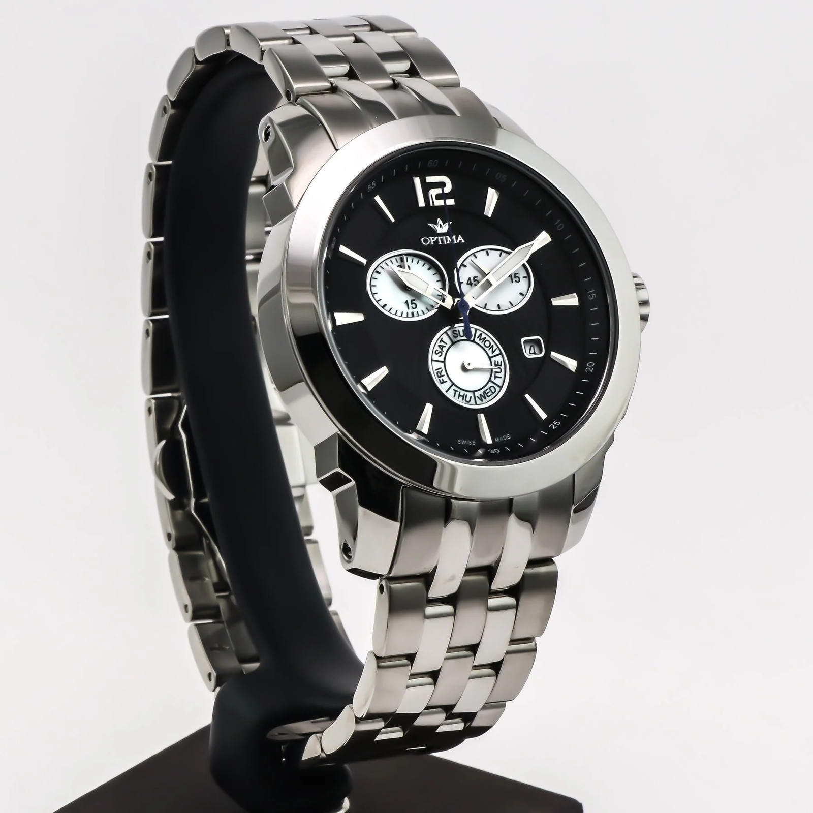 Optima – Swiss Chronograph – OSC391-SS-3 Swiss Ronda 46 mm OSC391 30 m (3 ATM