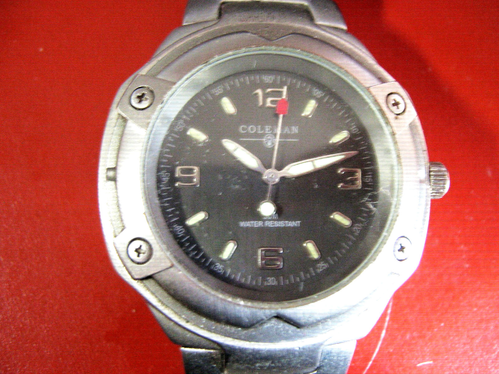Coleman Men’s Rugged Outdoor Quartz Wrist Watch Black Dial Date Water Resistant