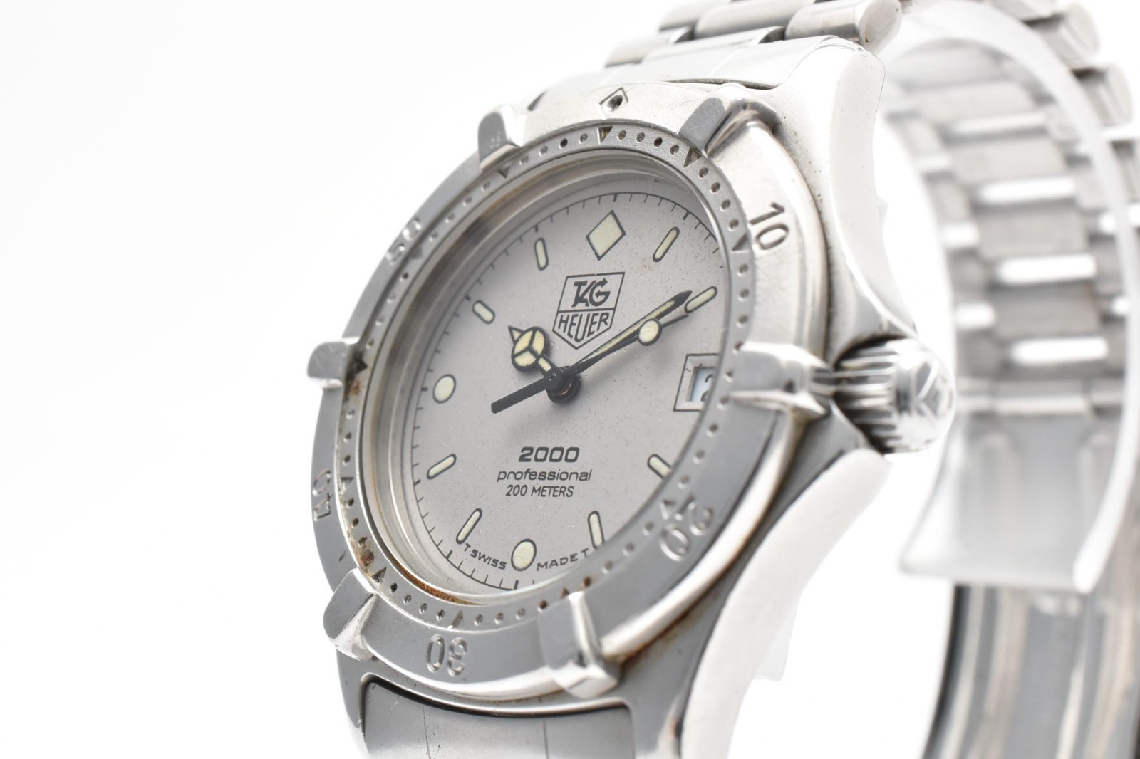 [NEAR MINT] TAG HEUER 2000 962.213 Gray Dial Silver Quartz Men’s Watch Japan