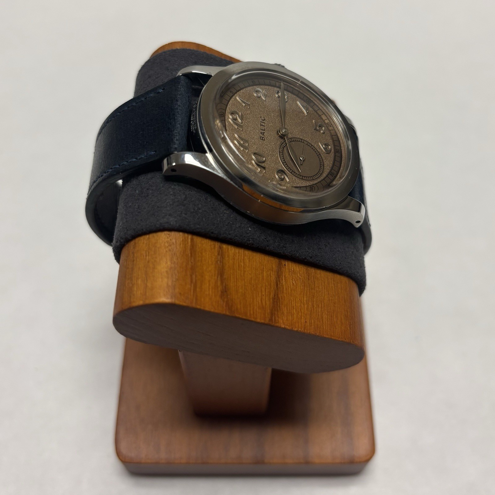 Baltic MR01 Micro-Rotor Automatic Salmon Dial Watch Box + Papers Full Set