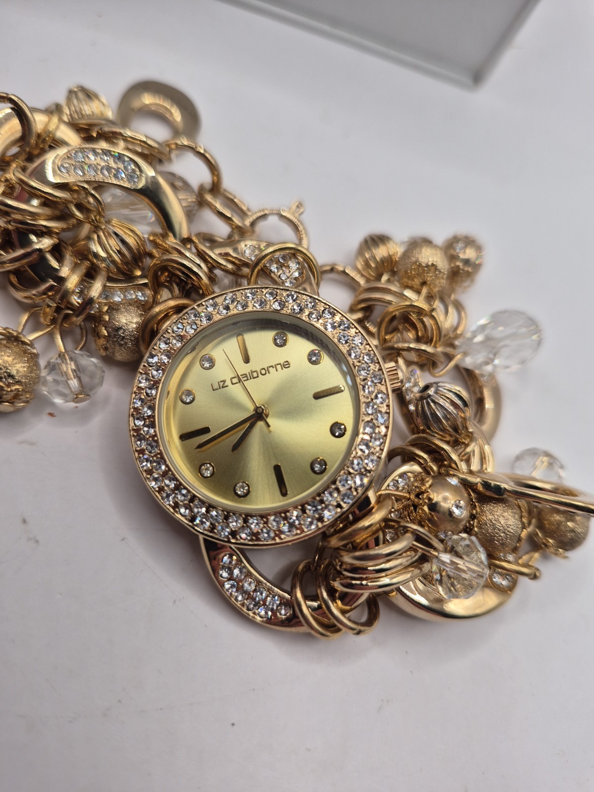 Liz Claiborne Rhinestone Watch Women 30 Meters/100 Feet Water Resistant