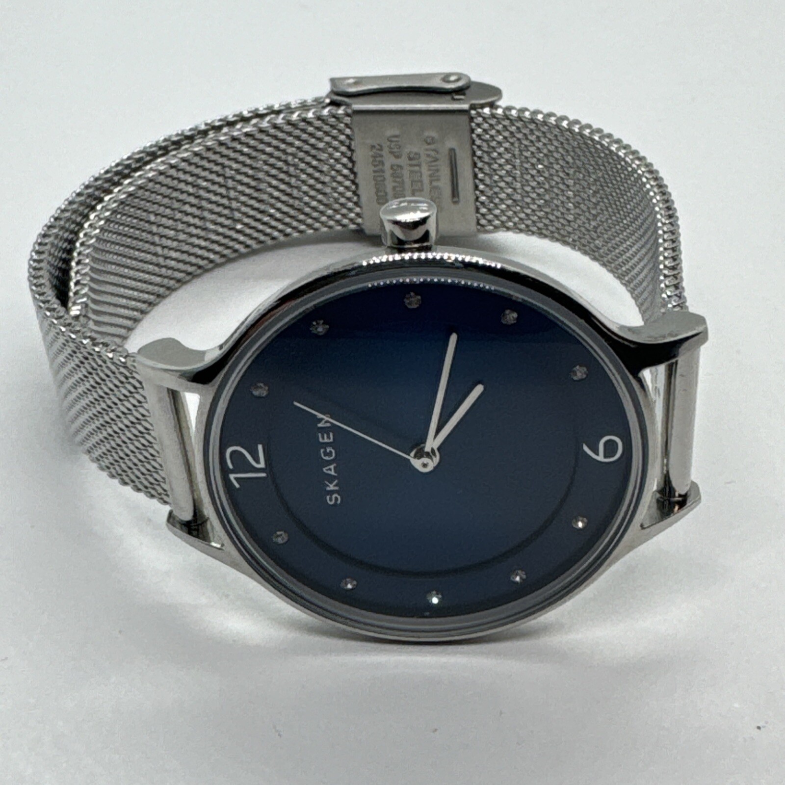 Skagen Anita SKW2307 Womens Silver Stainless Steel Mesh Analog Dial Watch AEA308