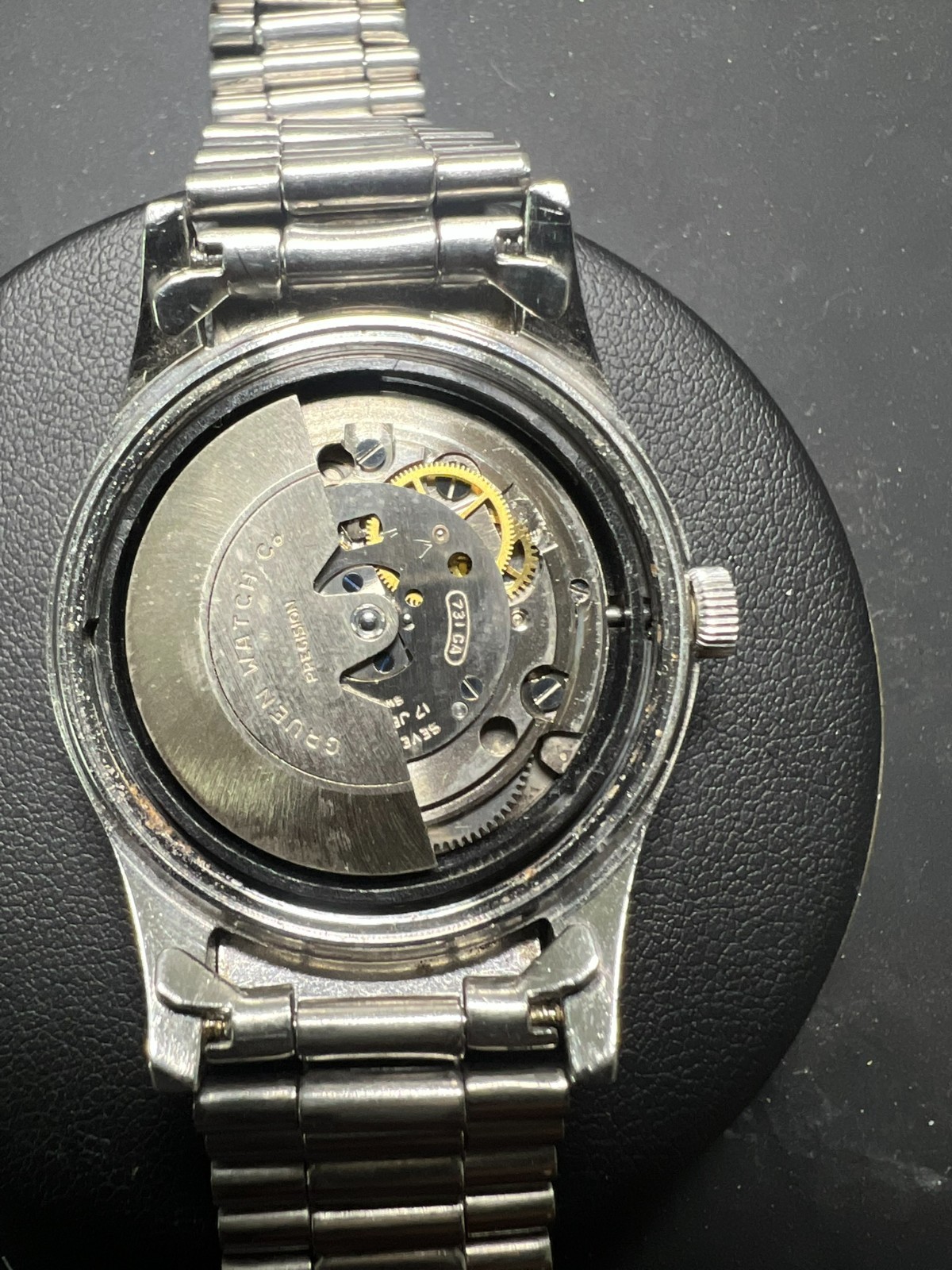 Gruen Precision Autowind 731 CA Men Automatic Watch 17j – Original Bracelet