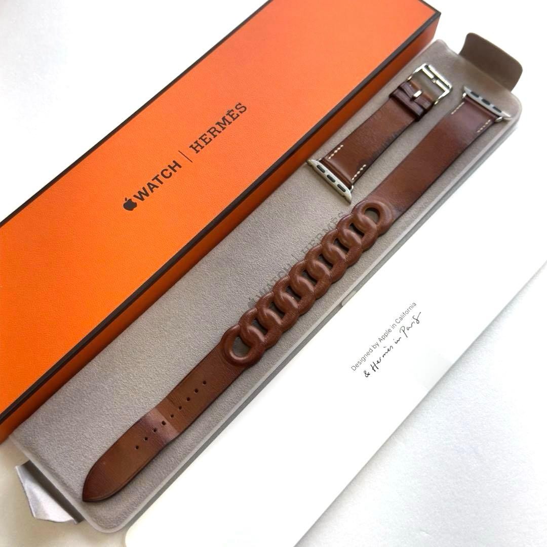 Hermes Apple Watch Leather Belt Gourmet Double Tour