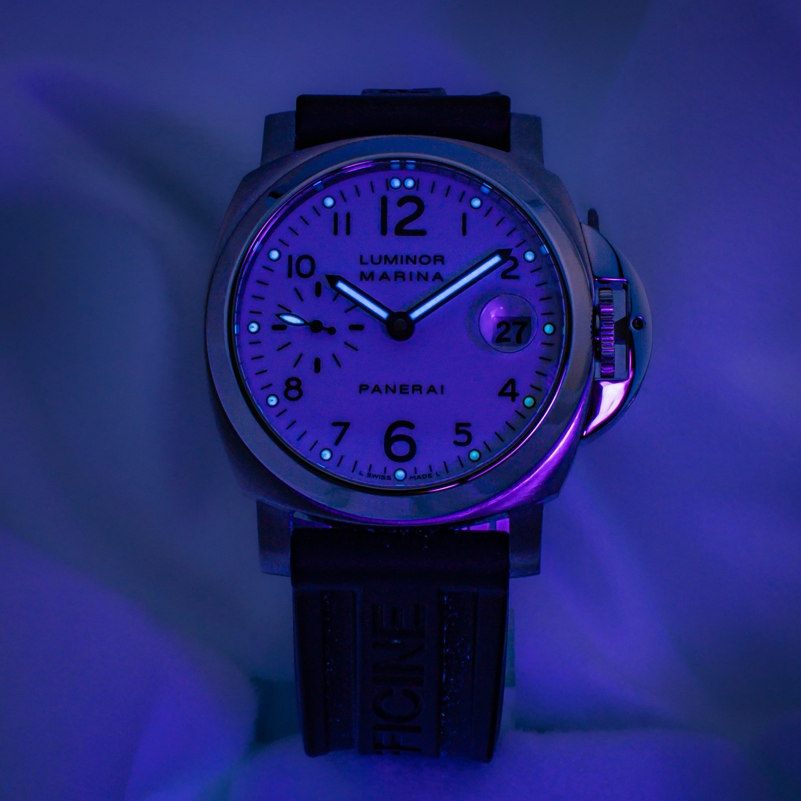 Panerai Luminor White Dial *Serviced* Under 1-year Warranty From Watchmaker 40mm