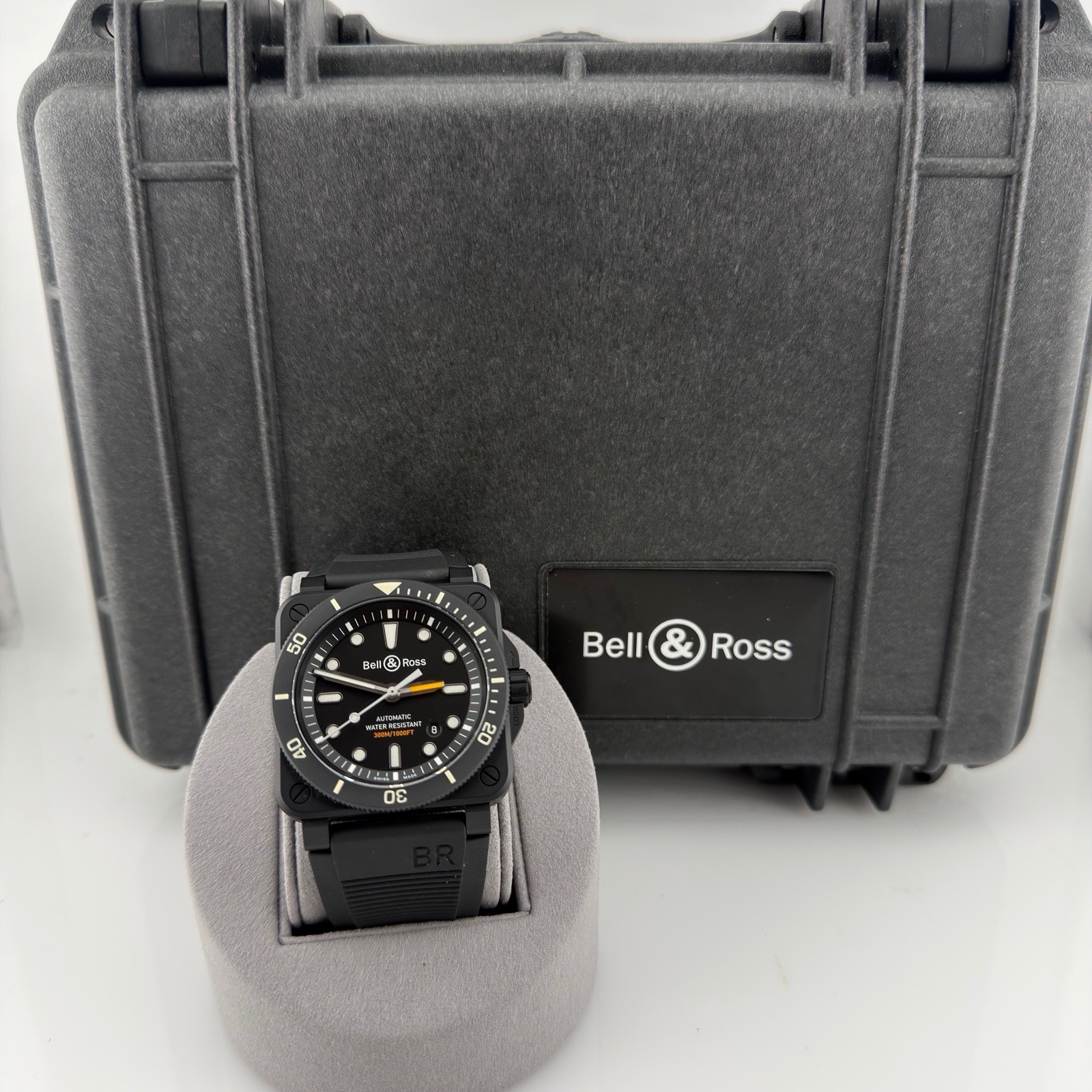 Bell & Ross BR 03-92 Diver 42mm Black Ceramic Black Dial Rubber Strap Box
