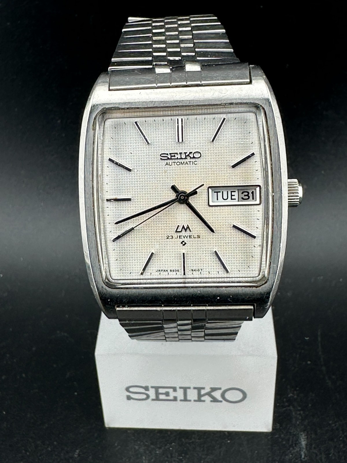 1975 Seiko LordMatic Mens Automatic Day Date Eng/Kanji 32mm Watch 5606-5220