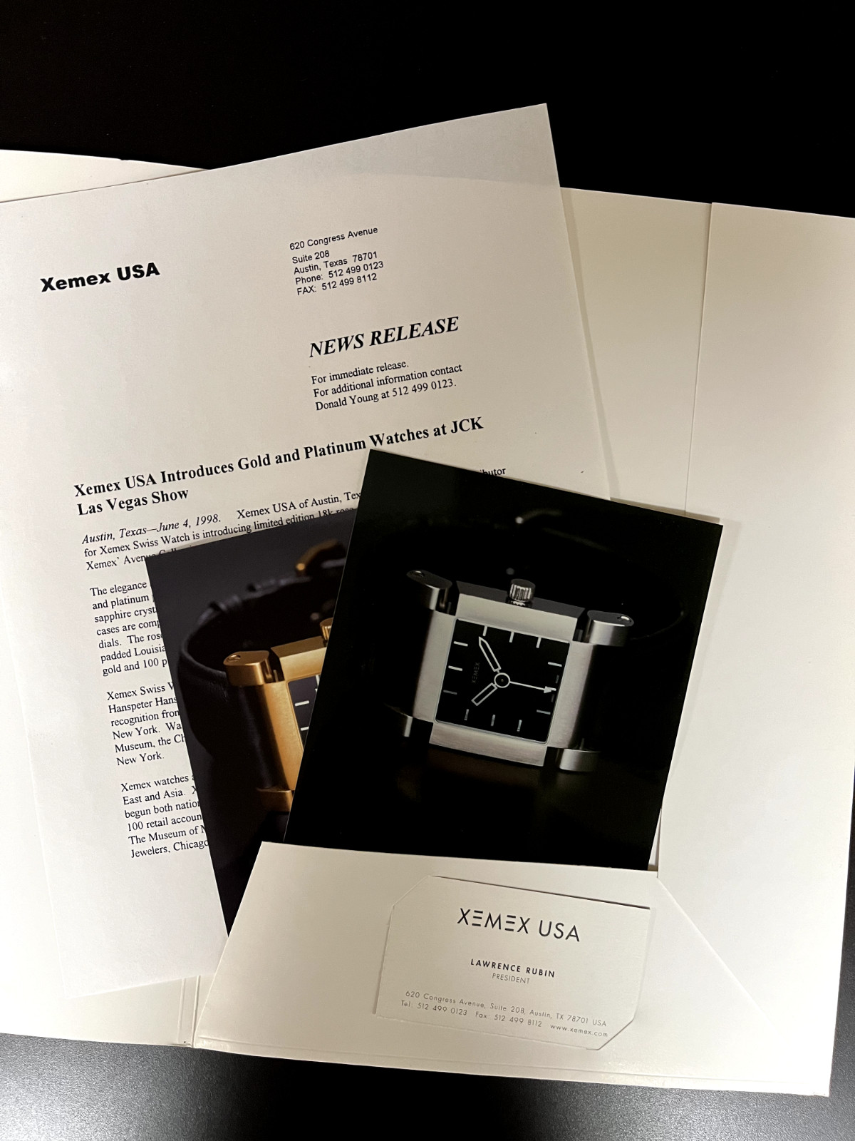 XEMEX Vintage RARE JCK VEGAS Watch Jewelry Show Media Kit JUNE 1998