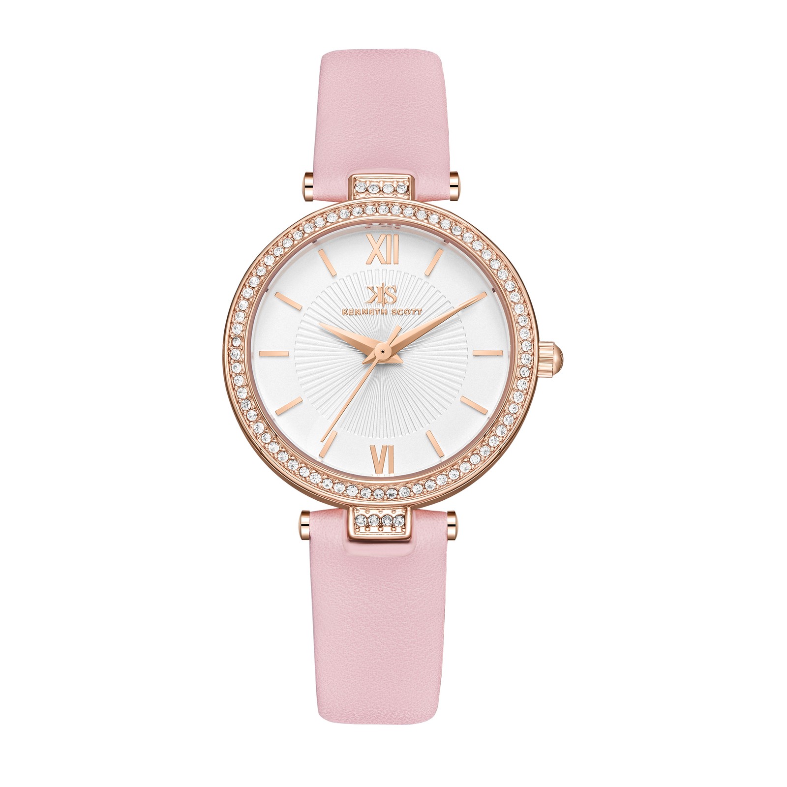 Kenneth Scott Women’s Analog Watch | White Dial, 32mm, 30 m (3 ATM)