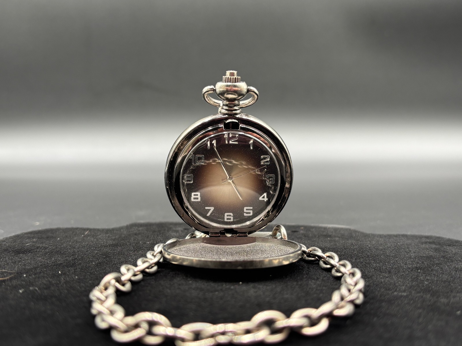 Allude Japan MOVT Pocket Watch with Chain New Battery Works