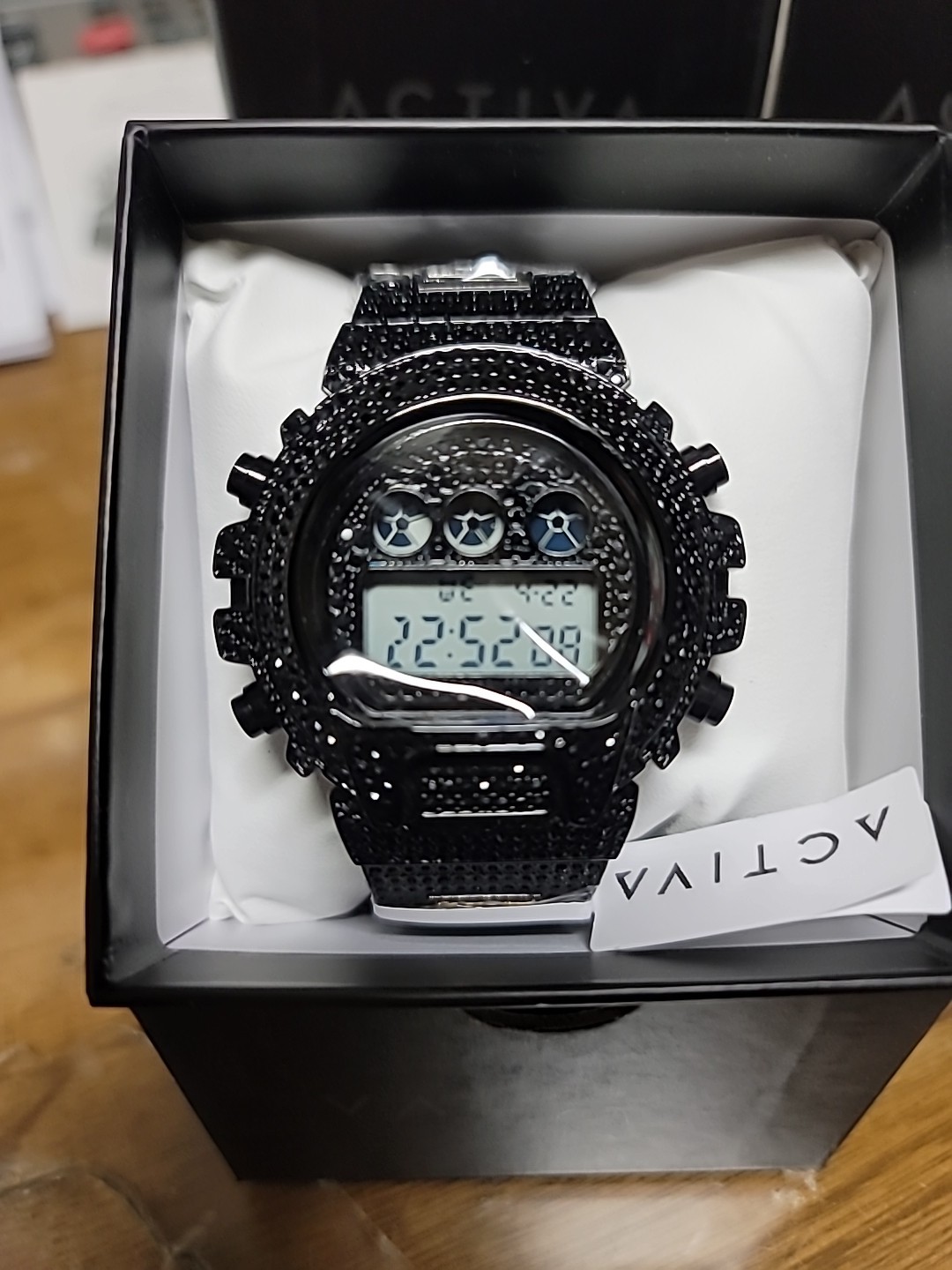 Invicta Acw4019-007 Black Crystals Brand New Iced Digital Watch Activa