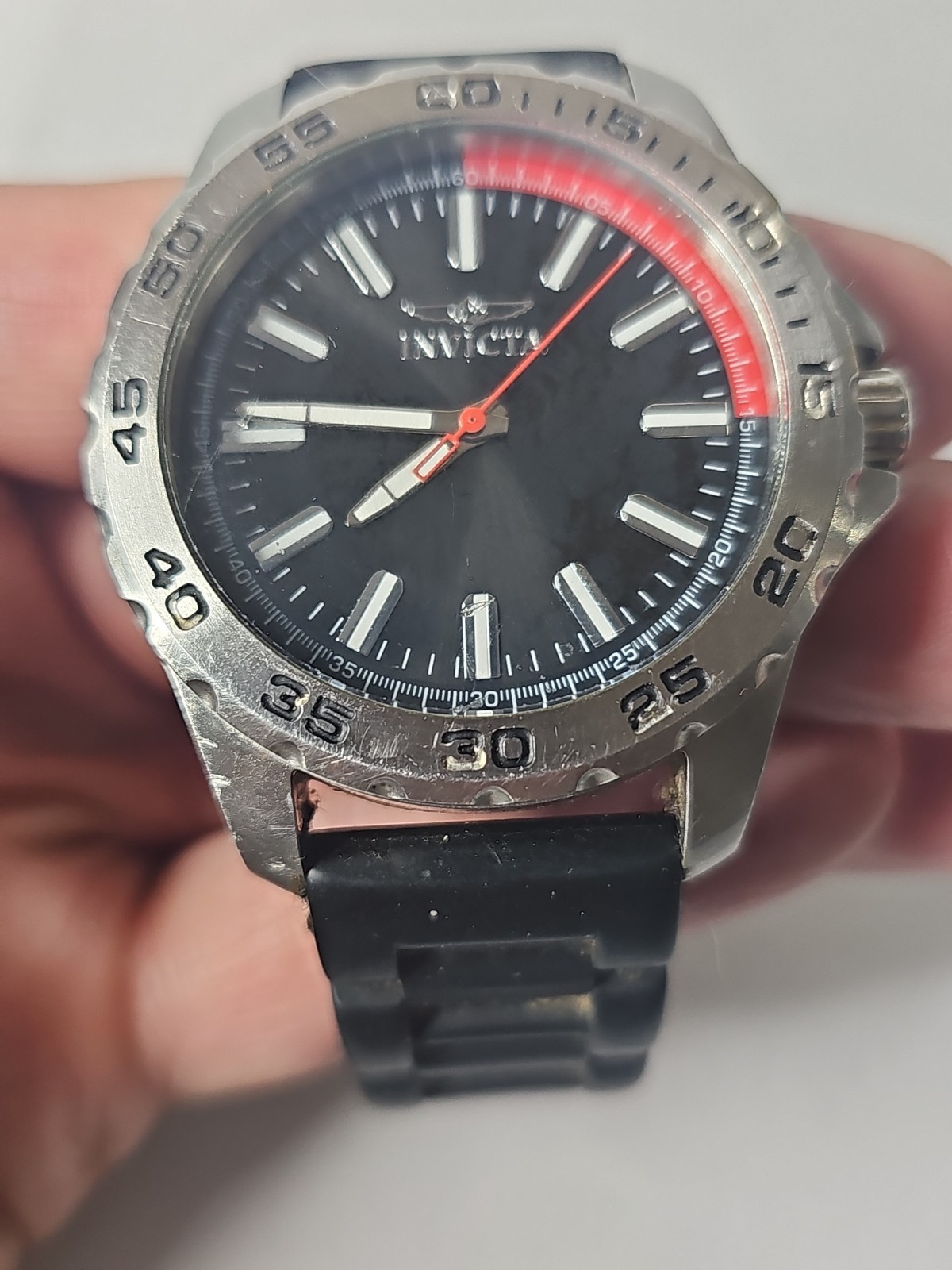 INVICTA 14mm PRO DIVER MASTER OF THE OCEANS WATCH – TRITNITE NIGHT GLOW No 21855